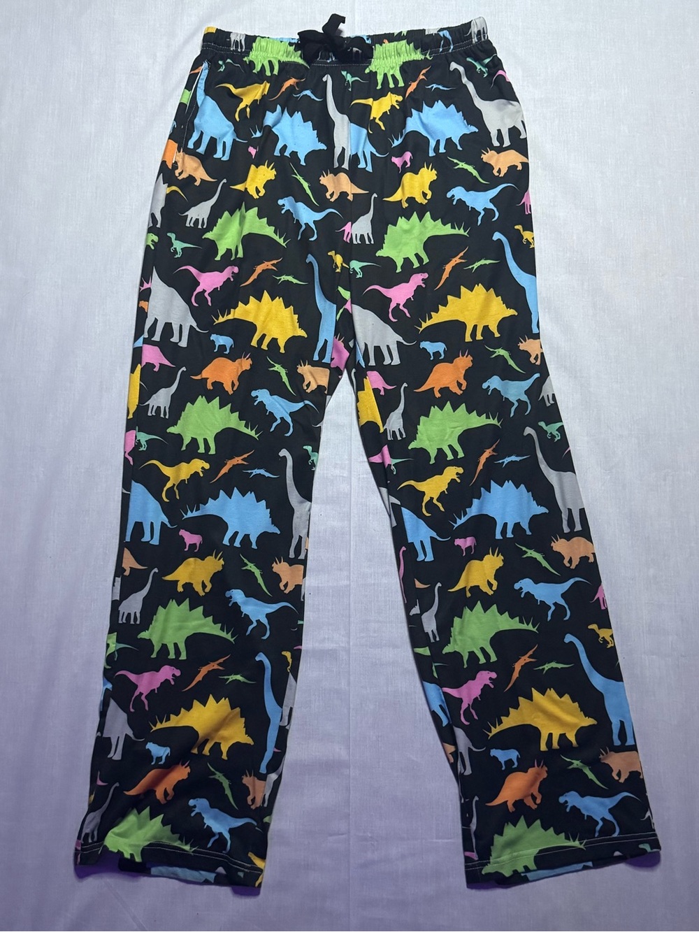 Men’s colorful dinosaur pajama pants